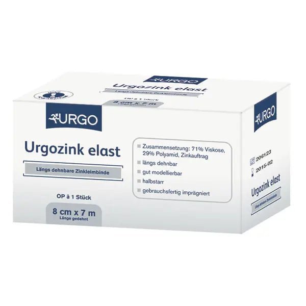 UrgoLängsdehnbare Zinkleimbinde halbstarr zur Kompression und WundversorgungDocMed GmbH
